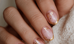 Thanksgiving short nails