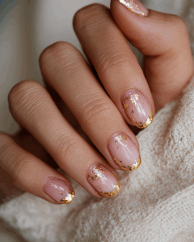 Thanksgiving short nails