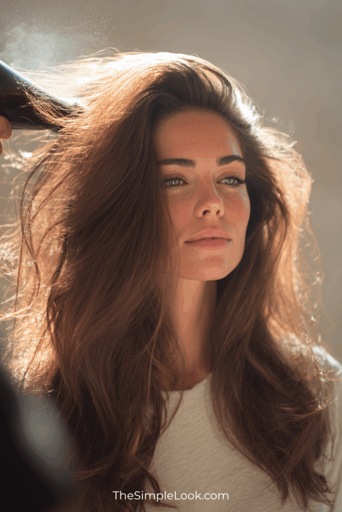 Styling Tips for a Voluminous Deep Side Part: