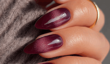 Plum Aura Nails