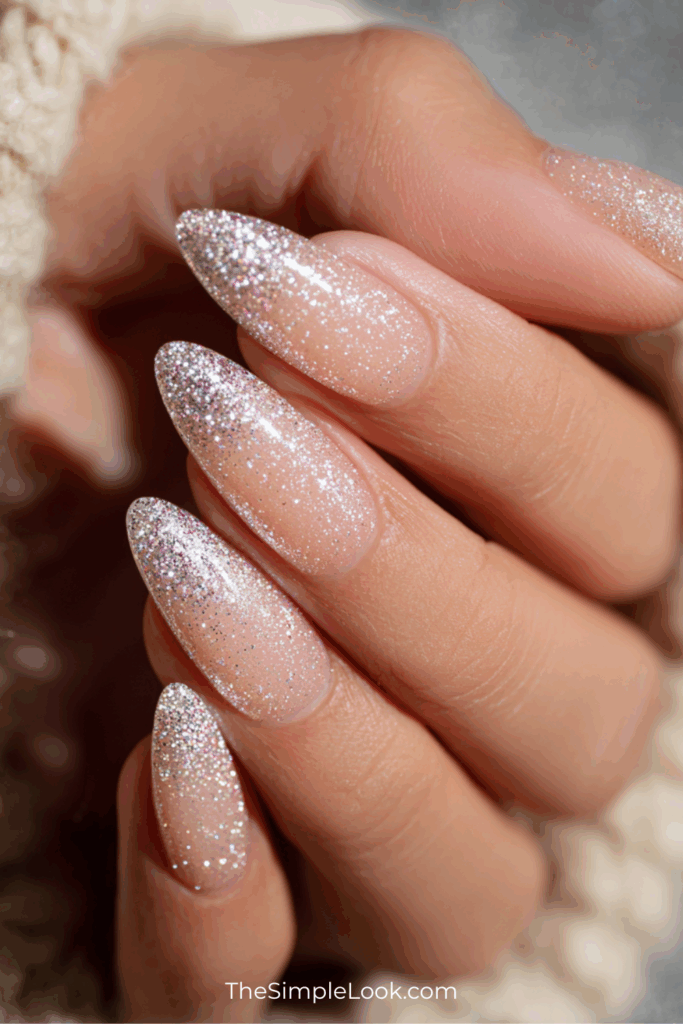 Micro-Glitter Fade: The Subtle Sparkle