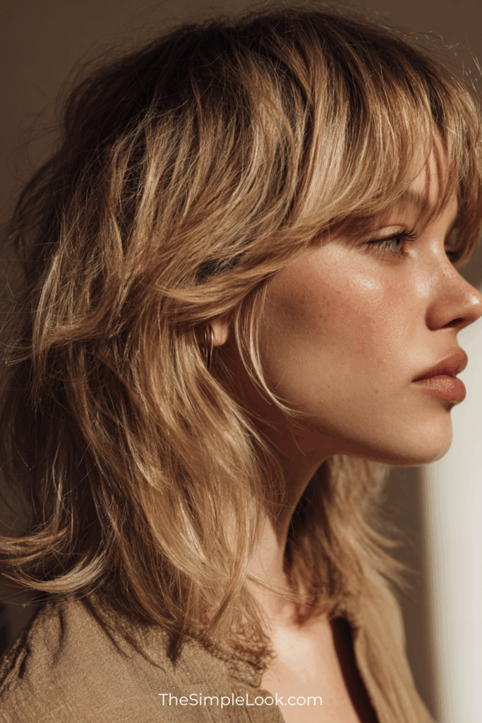 Layered Shag with Curtain Bangs