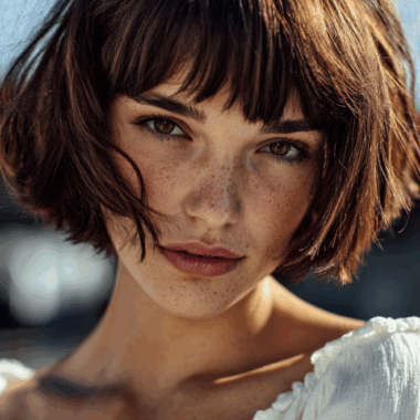 The Textured French Bob with Full Fringe