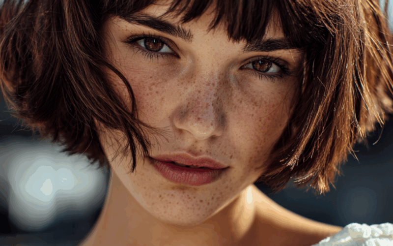 The Textured French Bob with Full Fringe