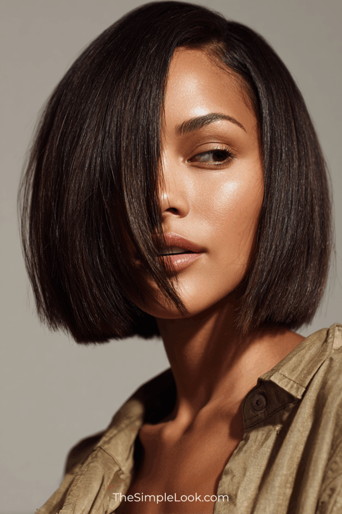 Blunt Cut with Micro Bangs