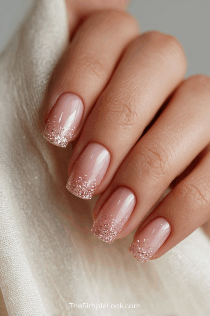 Textured Glitter Tips