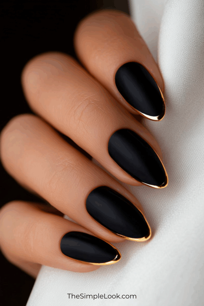 Gilded Noir Tips