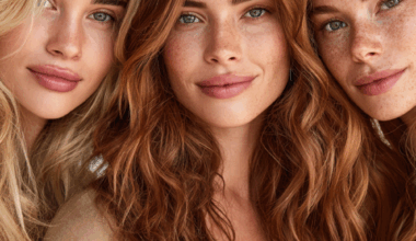 Hair colors for green eye