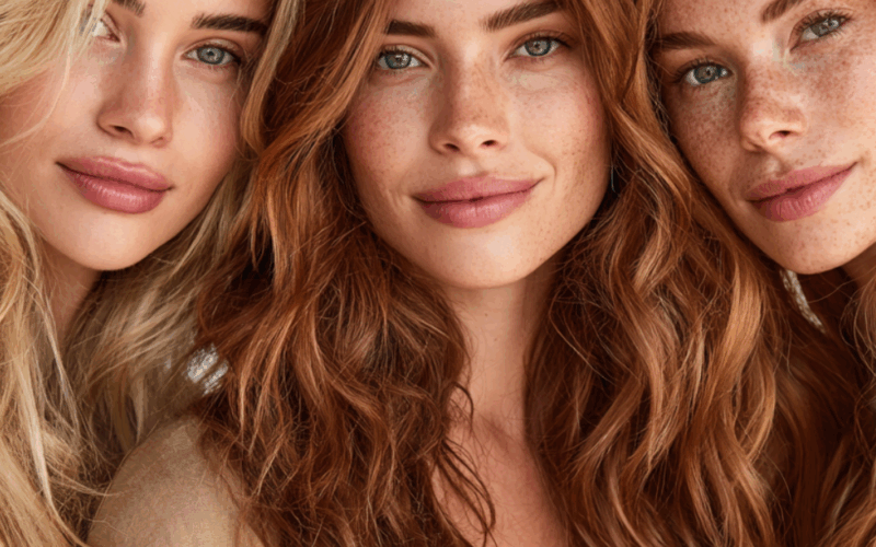 Hair colors for green eye