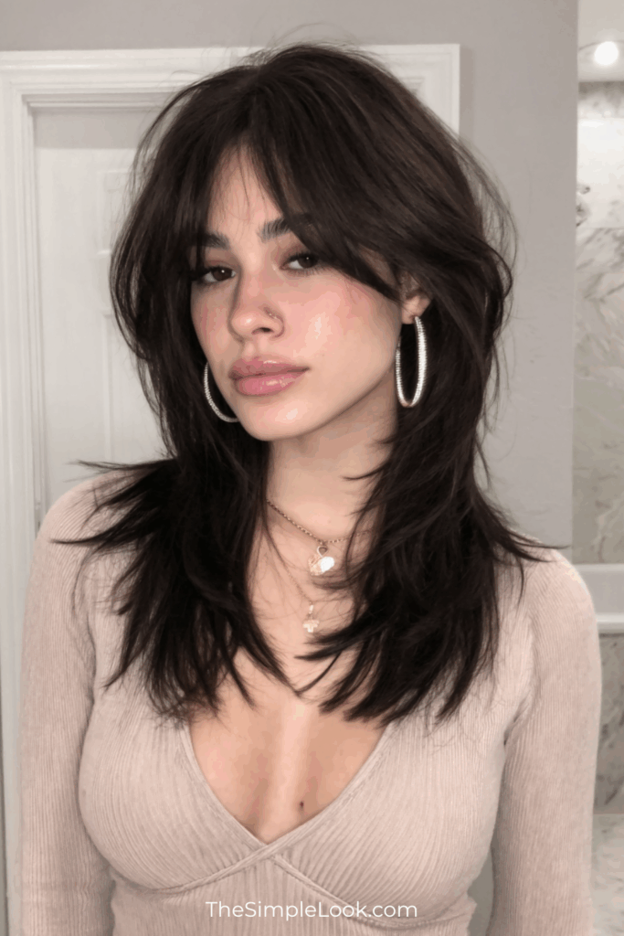 Textured Layers with Chin-Length Frames