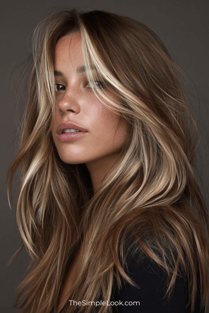 Face-Framing Blonde Money Pieces