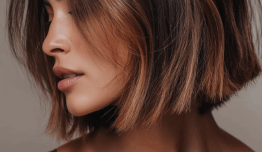 Short Hair Caramel French Balayage