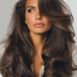 Long Hair Cascading Curls Bouncy Blowout with Layers