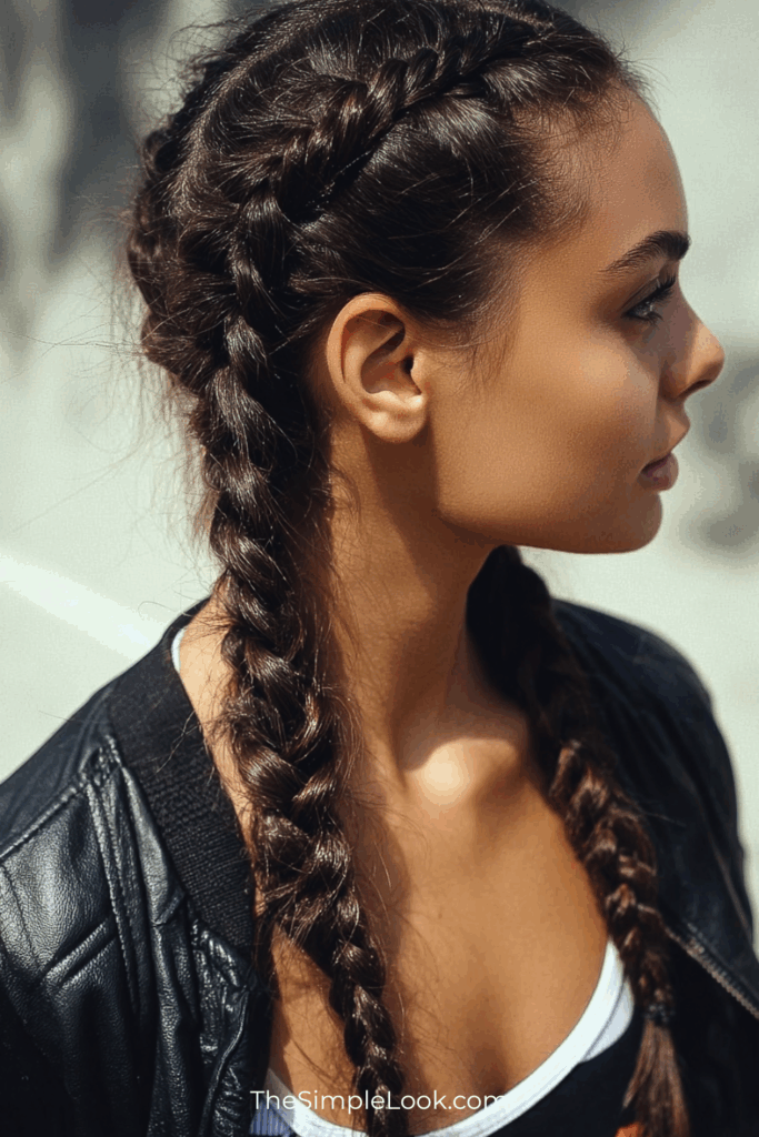 The Twin French Braids